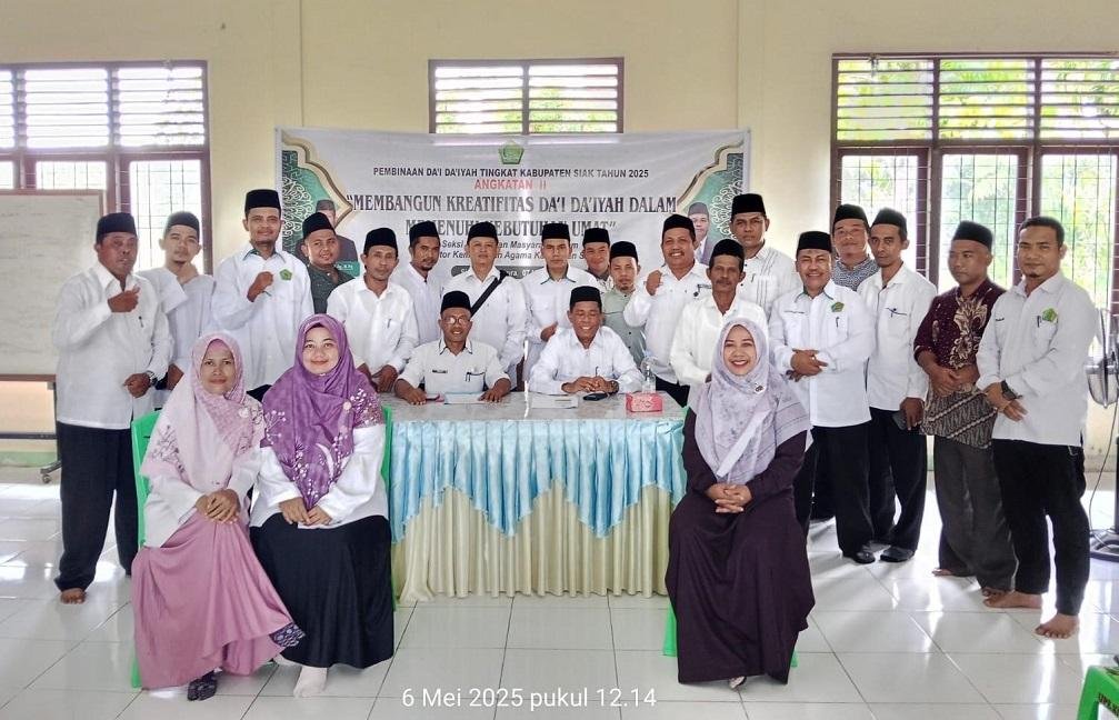 Ka. KUA Tualang Utus Tiga Penyuluh Agama Islam Ikuti Pembinaan Da’i Da’iyah