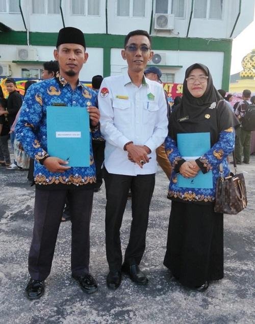 Ka. KUA Bathin Solapan Ucapkan Selamat Kepada Muhammad Soleh Kini Mengabdi Sebagai ASN PPPK Di KUA Mandau.