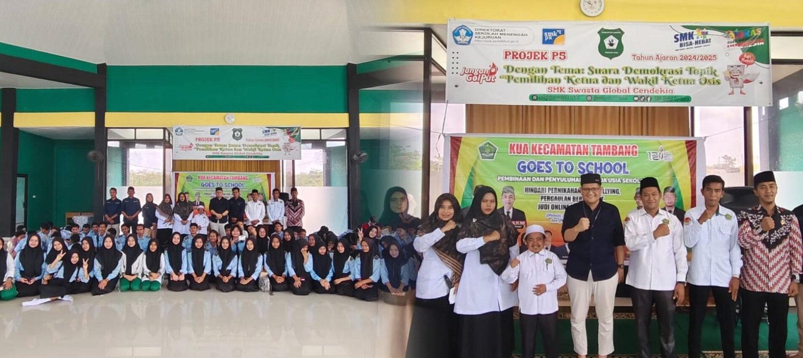 Cegah Penyimpangan Remaja, KUA Tambang Adakan BRUS di SMK Global Cendikia