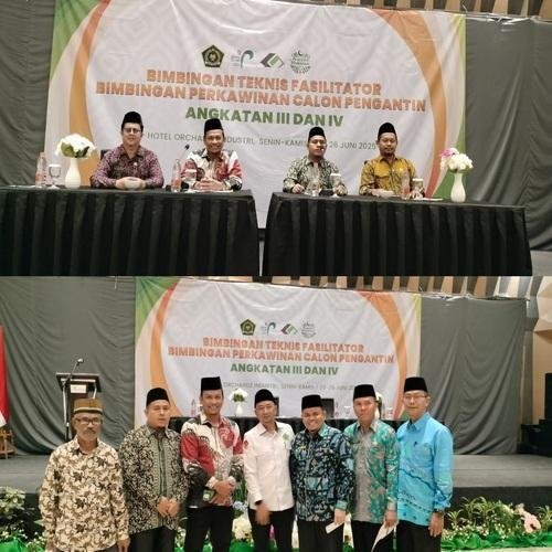Kepala KUA Kec Bathin Solapan Ikuti Bimtek Fasilitator Bimwin Tingkat Nasional 