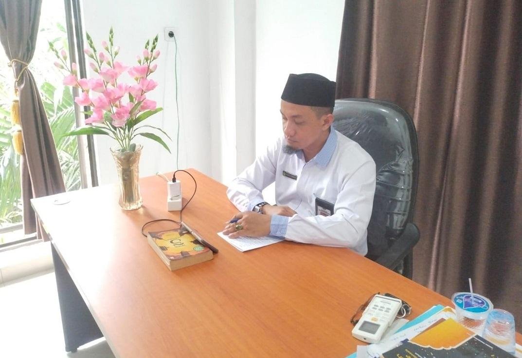 Wujudkan Integritas, Kepala KUA Sentajo Raya Ikuti Pembukaan E-Learning Gratifikasi KPK secara Nasional