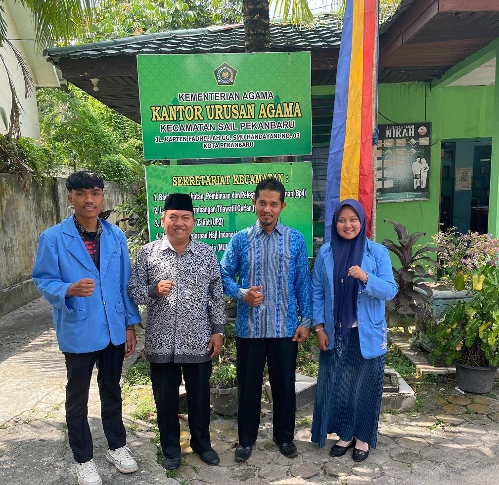 KUA Sail Terima Dua Mahasiswa Magang UIN Suska Riau