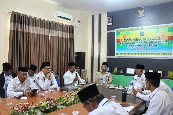 Kepala KUA Kec. Bathin Solapan Ikuti FGD Cegah Diini dan Deteksi Dini Keagamaan Islam di Kemenag Bengkalis