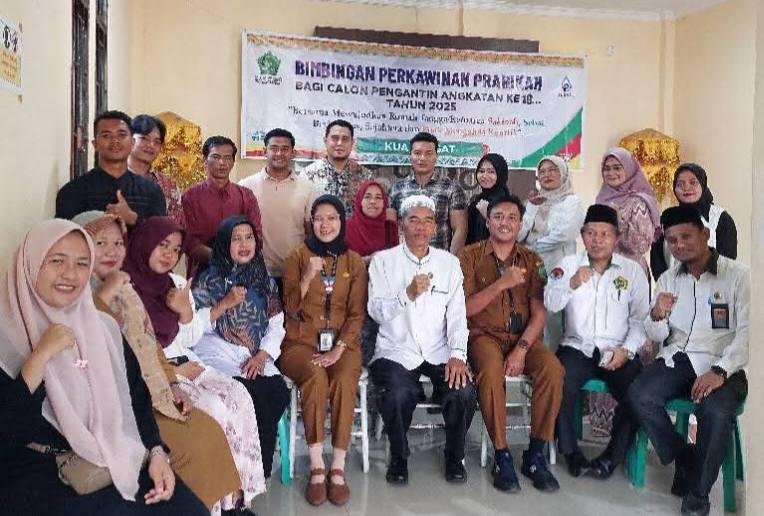 KUA Rengat Gelar Bimbingan Perkawinan Pra Nikah Angkatan 19 untuk Sepuluh Pasangan Calon Pengantin