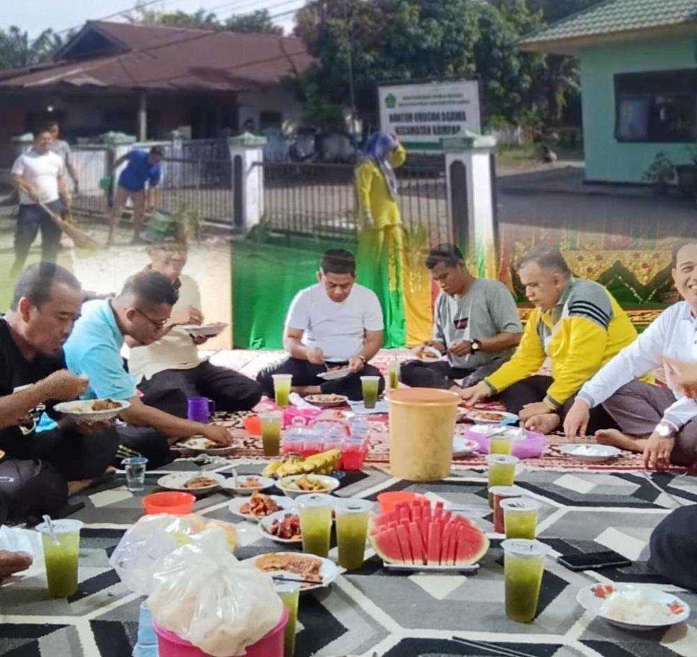 Syukuran PPPK, KUA Kecamatan Kampar Gelar Goro dan Makan Bersama