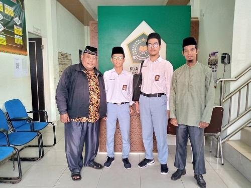 KUA Kecamatan Bukit Batu Terima Siswa Magang dari SMK IT Al Hidayah Sungai Pakning Desa Sejangat
