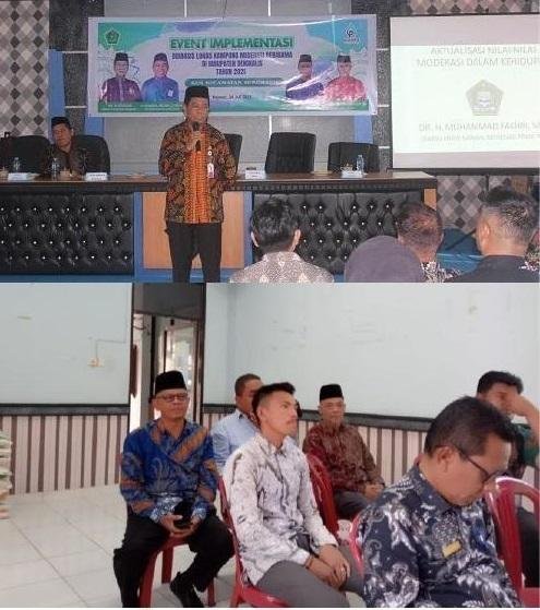 Kepala KUA Kec. Bantan Hadiri dan Sukseskan Even Implementasi Kampung Moderasi Beragama di Kelurahan Damon Bengkalis