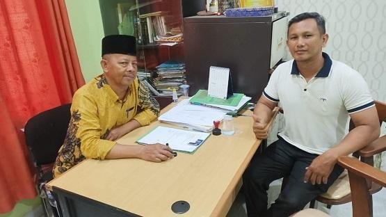 Kepala KUA Bantan Terima Kunjungan Pimpinan PT Pos Cabang Selatbaru