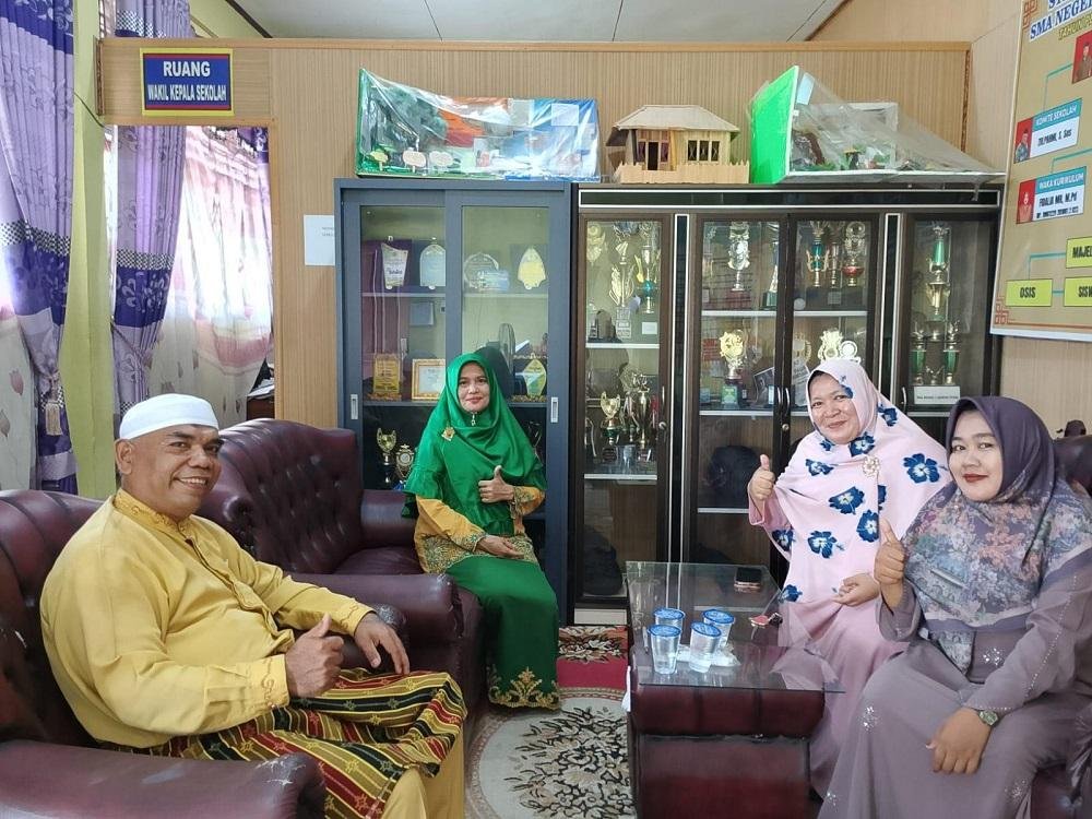 Persiapan KUA Goes To School, Tim BRUS KUA Kampar Utara Kunjungi SMA Negeri 1
