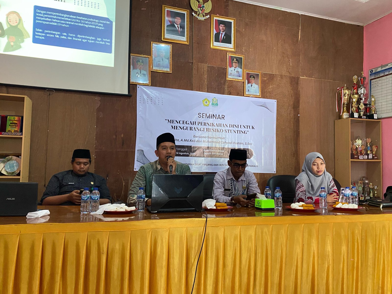 Penghulu Tebing Tinggi Timur Jadi Pemateri Seminar Pencegahan Pernikahan Dini