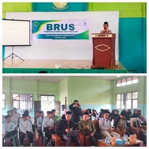 Kepala KUA Kec. Bengkalis Sampaikan Pesan Saat BRUS di SMA Al Amin Bengkalis