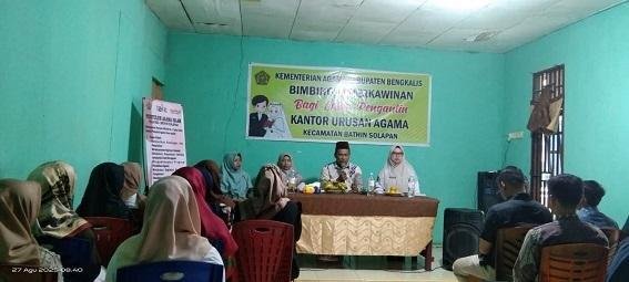 Kepala Kantor Urusan Agama Kecamatan Bathin Solapan Resmikan Bimwin Angkatan V Tahun 2025