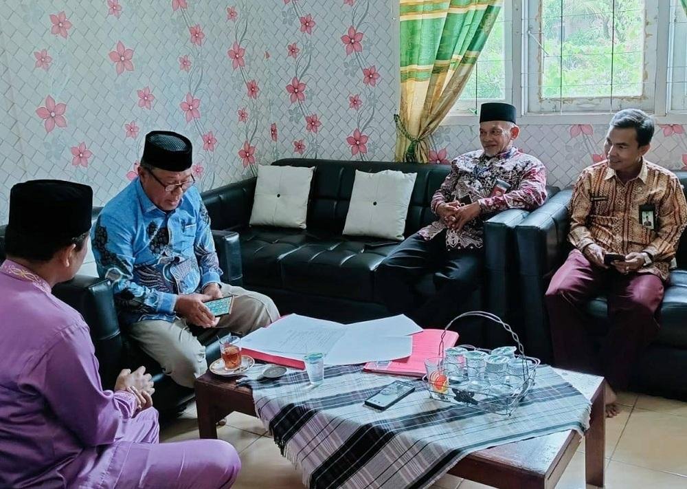 Ka. KUA Kec. Minas Sambut Kedatangan Ka.Kankemenag Siak 