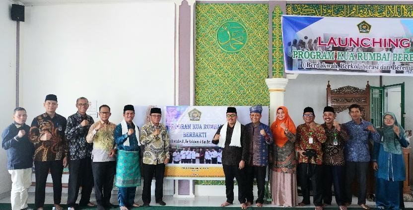 Ka. KanKemenag Kota Pekanbaru Launching Program KUA Rumbai BERBAKTI (Berdakwah, Berkolaborasi dan Berempati)
