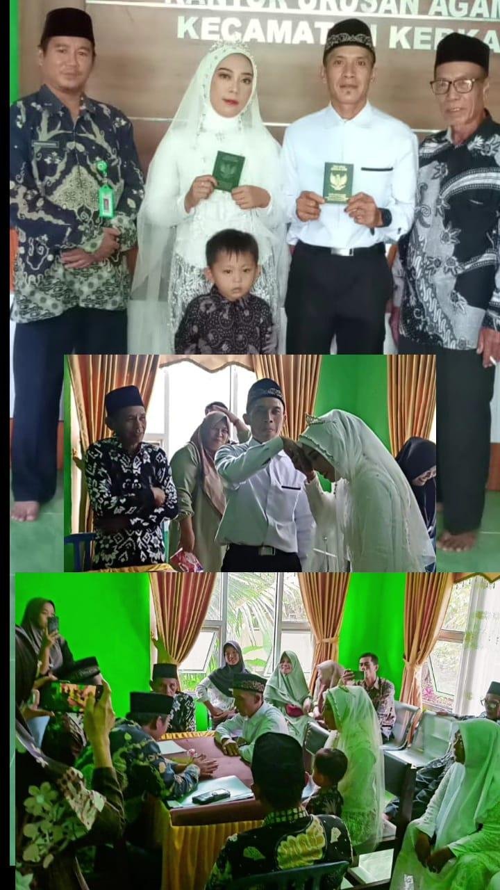 Halalkan Pasangan Pengantin, KUA Kerkap Gelar Nikah di Kantor