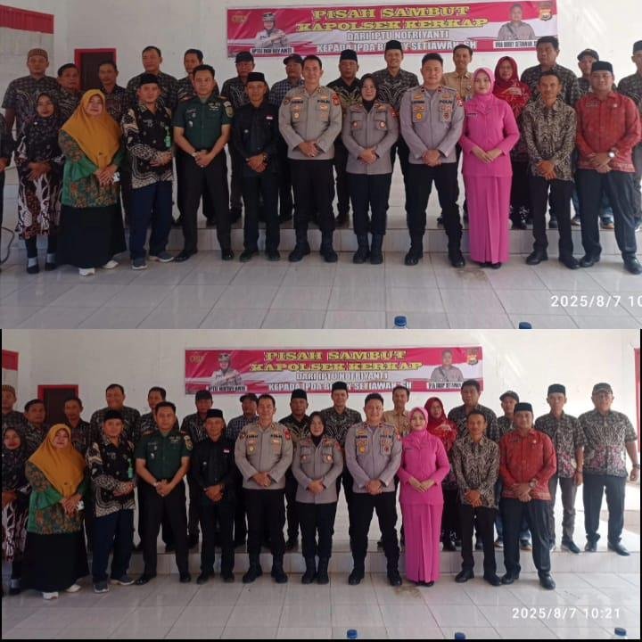 Kepala KUA Kerkap Hadiri Pisah Sambut Kapolsek