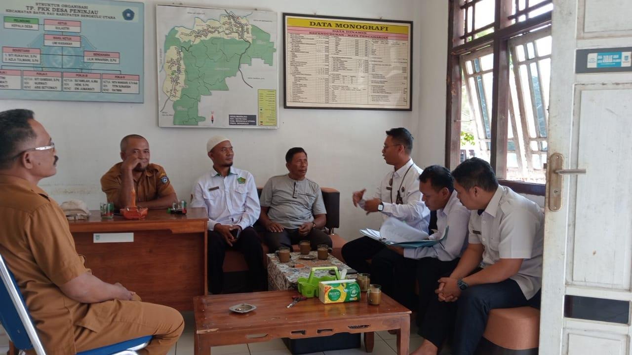KUA Kec. Batik Nau : Dampingi Tim BPD Dalam Verifikasi Tanah Wakaf Masjid