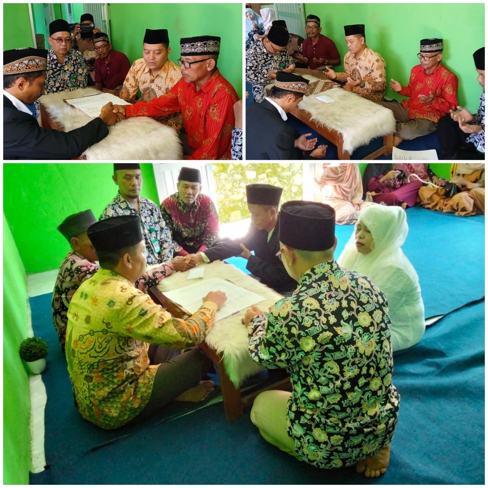 Plt. Ka. KUA Kec. Batik Nau Pimpin Prosesi Ijab Qobul di KUA Batik Nau