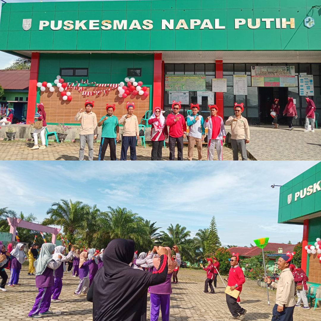 Ka. KUA Kec. Napal Putih Mengikuti Senam Bersama Lansia