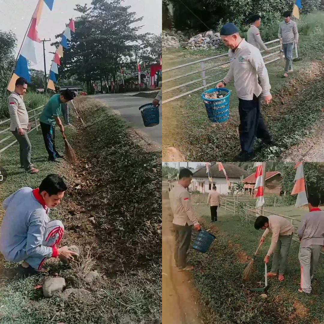 Jumat Bersih KUA Kec. Napal Putih Melakukan Kerja Bakti