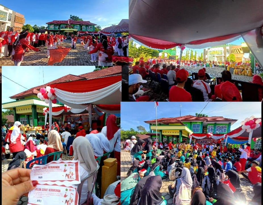 KUA Kerkap Ikuti Jalan Santai Meriahkan HUT RI Bersama Kemenag Bengkulu Utara