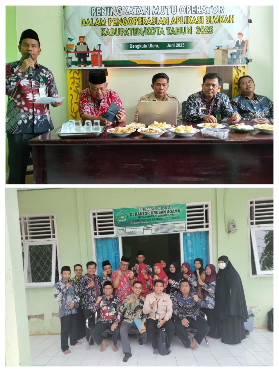 Tingkatkan Mutu Layanan, Operator SIMKAH KUA Air PAdang Dibekali Pelatihan