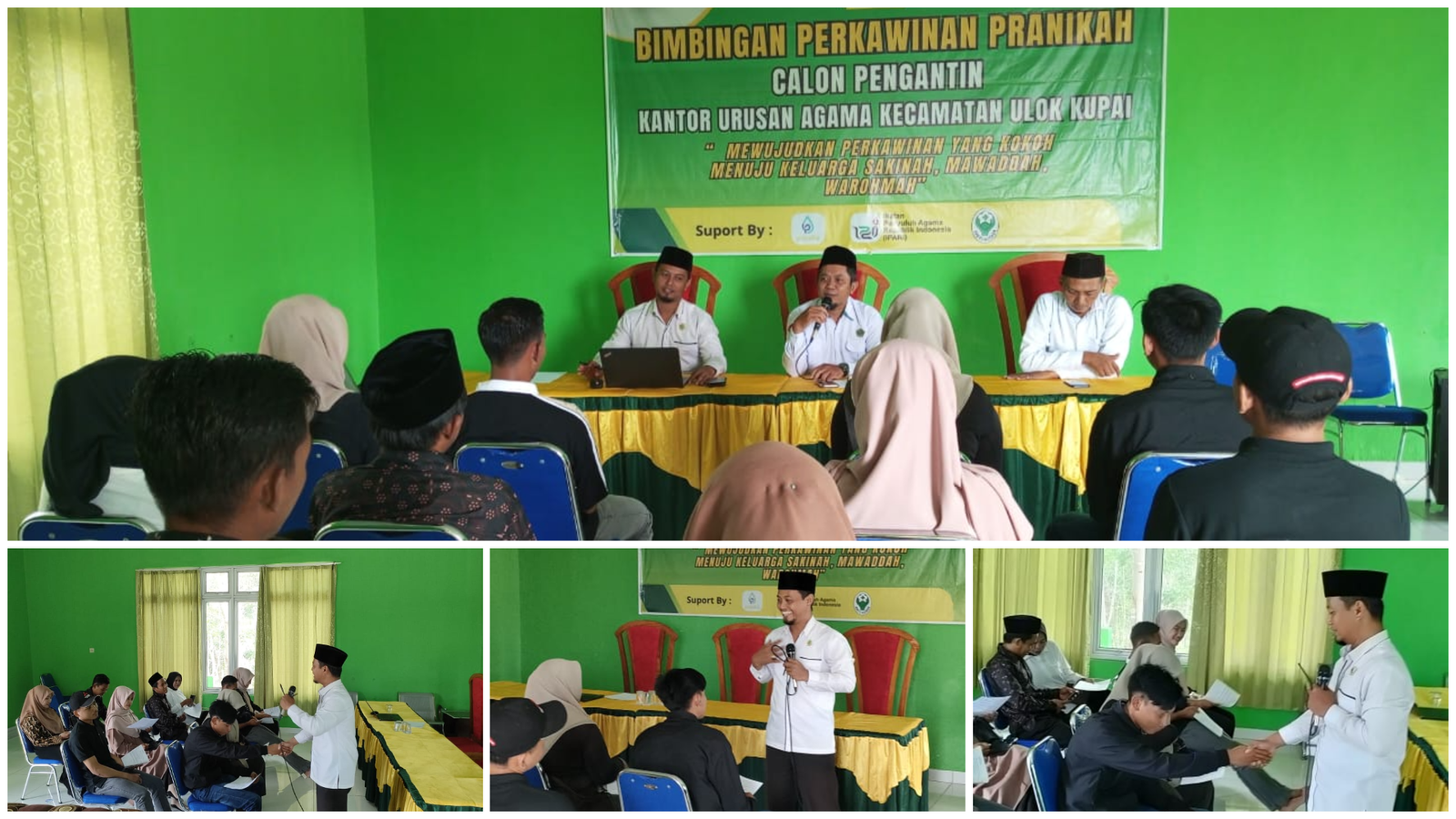 KUA Kec. Ulok Kupai : Giat Bimwin pada 5 pasang Catin