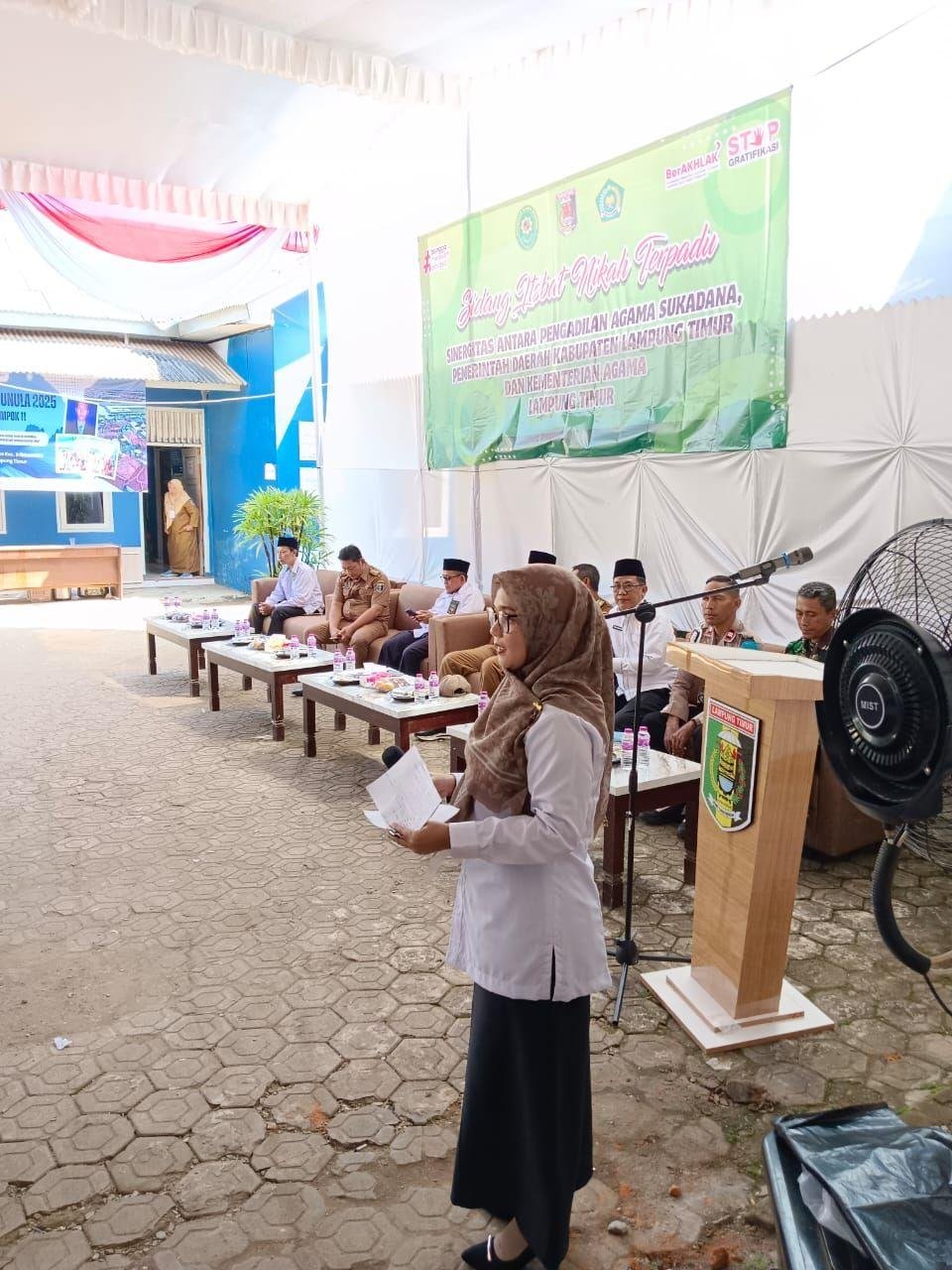 KUA Mataram Baru Berkontribusi Sukseskan Isbat Nikah Terpadu di Sribhawono