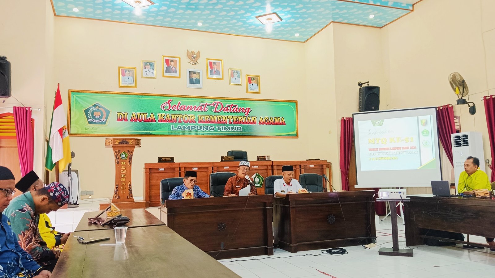 Matangkan Persiapan MTQ ke-51, Pemda dan Kemenag Lampung Timur Gelar Rapat