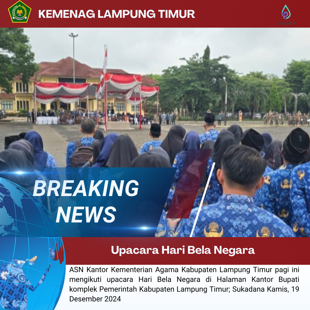 Semangat Bela Negara: ASN Kemenag Lampung Timur Tegaskan Komitmen di Upacara Hari Nasional