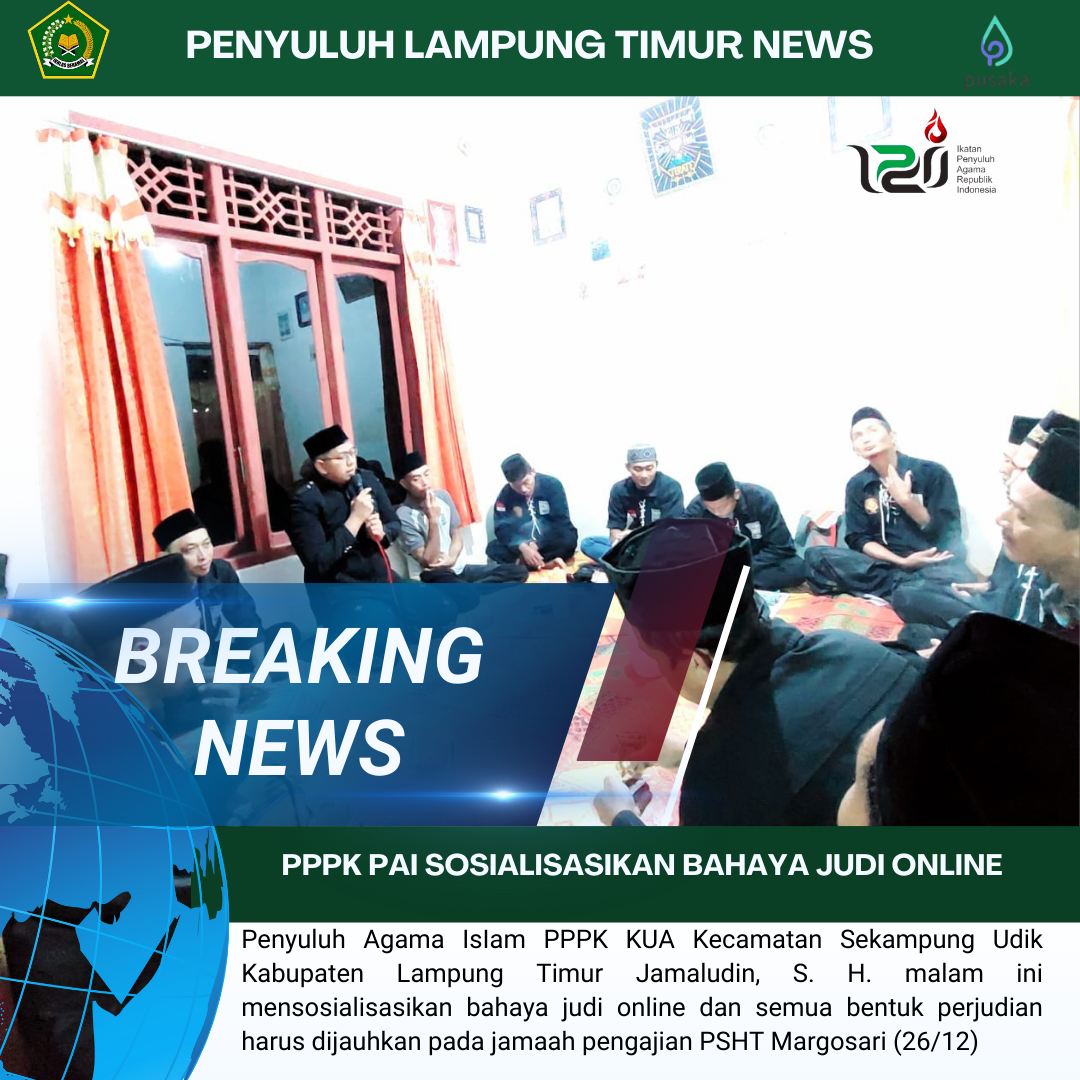 Judi Online Menggerogoti Moral Bangsa: Penyuluh Agama Islam Intens Sosialisasi