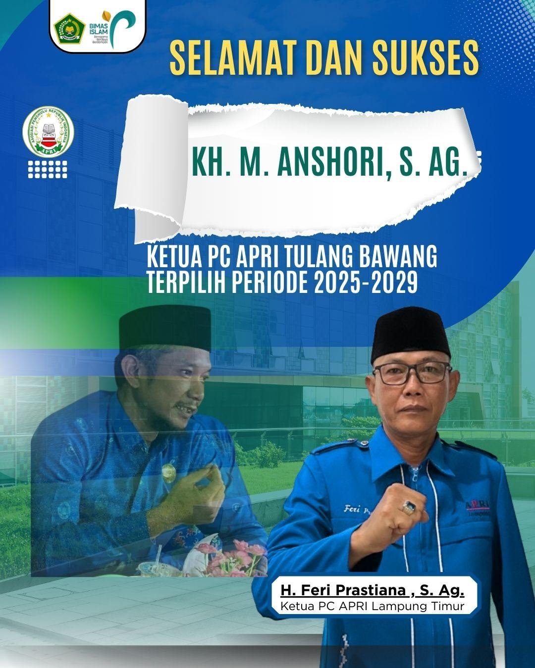 PC APRI Lampung Timur Sampaikan Selamat atas Terpilihnya Ketua PC APRI Tulang Bawang