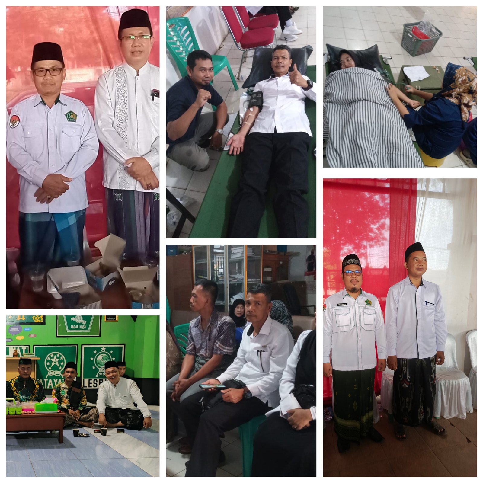 Penghulu KUA Tulang Bawang Barat Ikut Upacara dan Donor Darah di Hari Santri