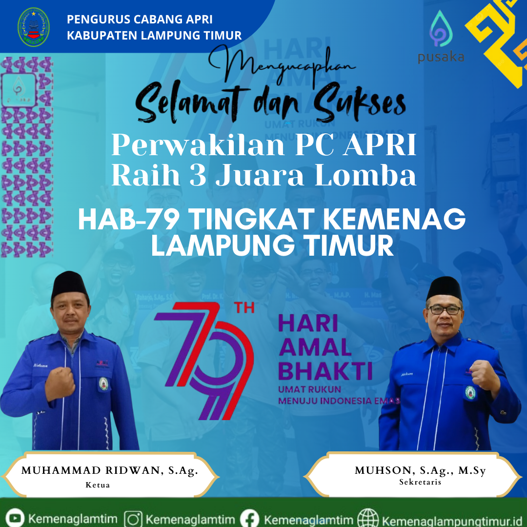 Perwakilan PC APRI Raih Juara di Tiga Cabang Olahraga HAB-79  