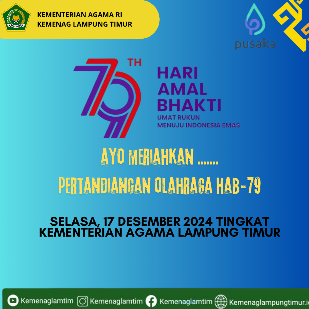 Satu Semangat, Satu Kemenag: Lomba HAB Ke-79 Siap Cetak Momen Berkesan!