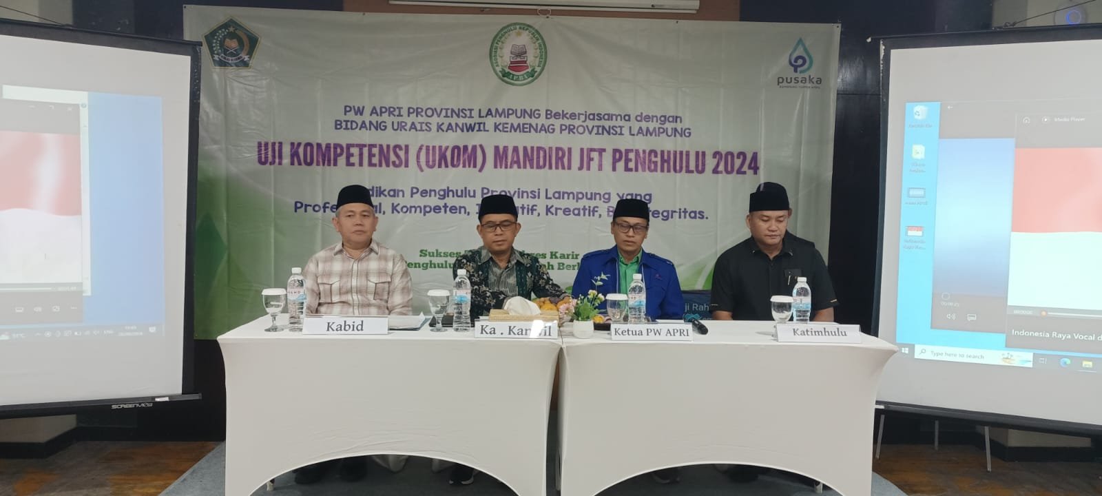 Kakanwil Kemenag Lampung Berikan 4 Pesan Penting pada para Penghulu saat Membuka Kegiatan Uji Kompetensi