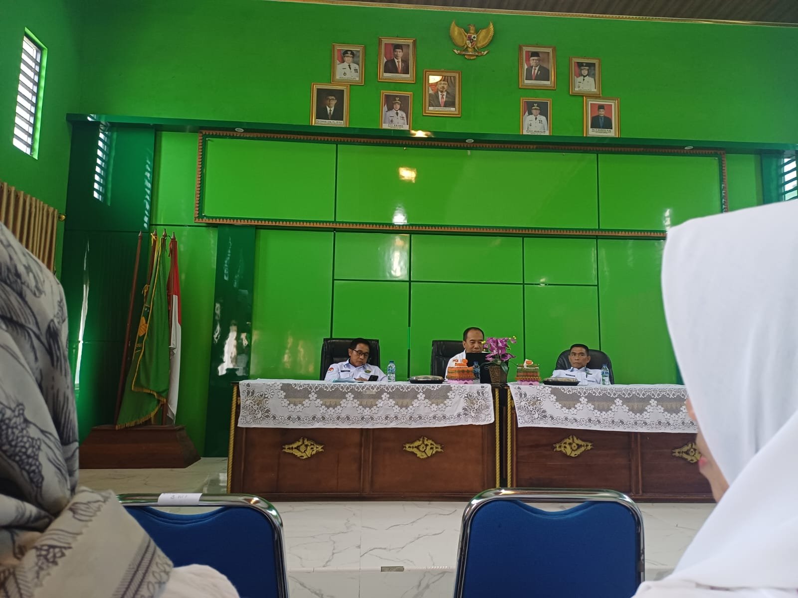 ENAM KUA BANDAR LAMPUNG MENGHADIRI BRIEFING DAN EVALUASI BOP DARI ITJEN KEMENAG RI