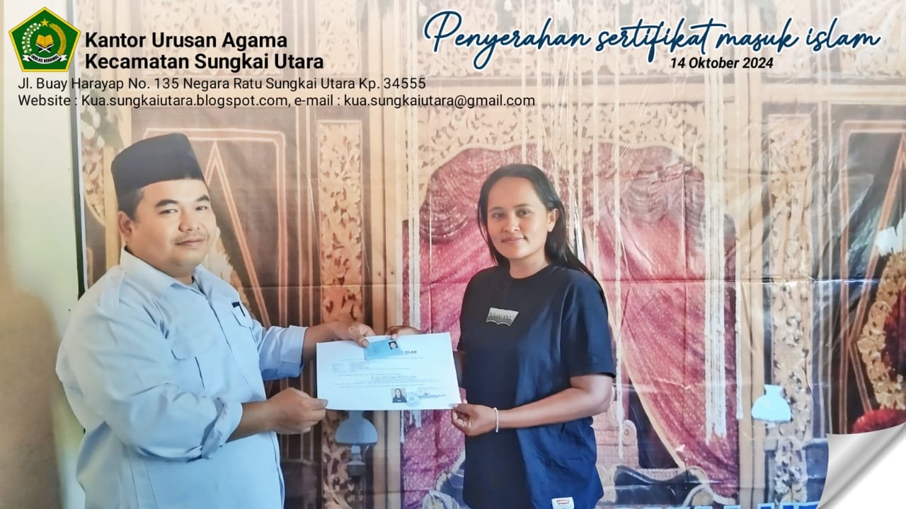 Kepala KUA Sungkai Utara Ajak Muallaf Jadi Muslim Sejati: Istiqomah dan Mendalami Agama
