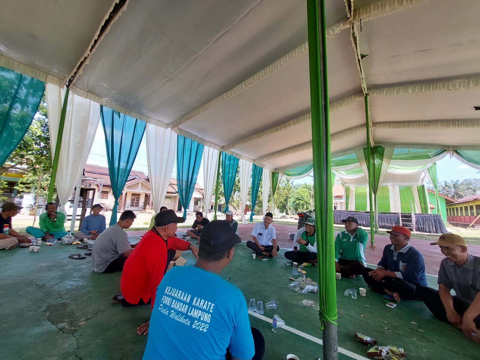 Kepala KUA Sekampung Udik, Pantau Persiapan Apel Hari Santri