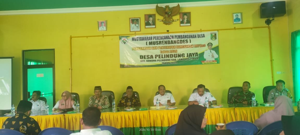 Kepala KUA Gunung Pelindung Hadiri Musrenbangdes Way Mili dan Pelindung Jaya