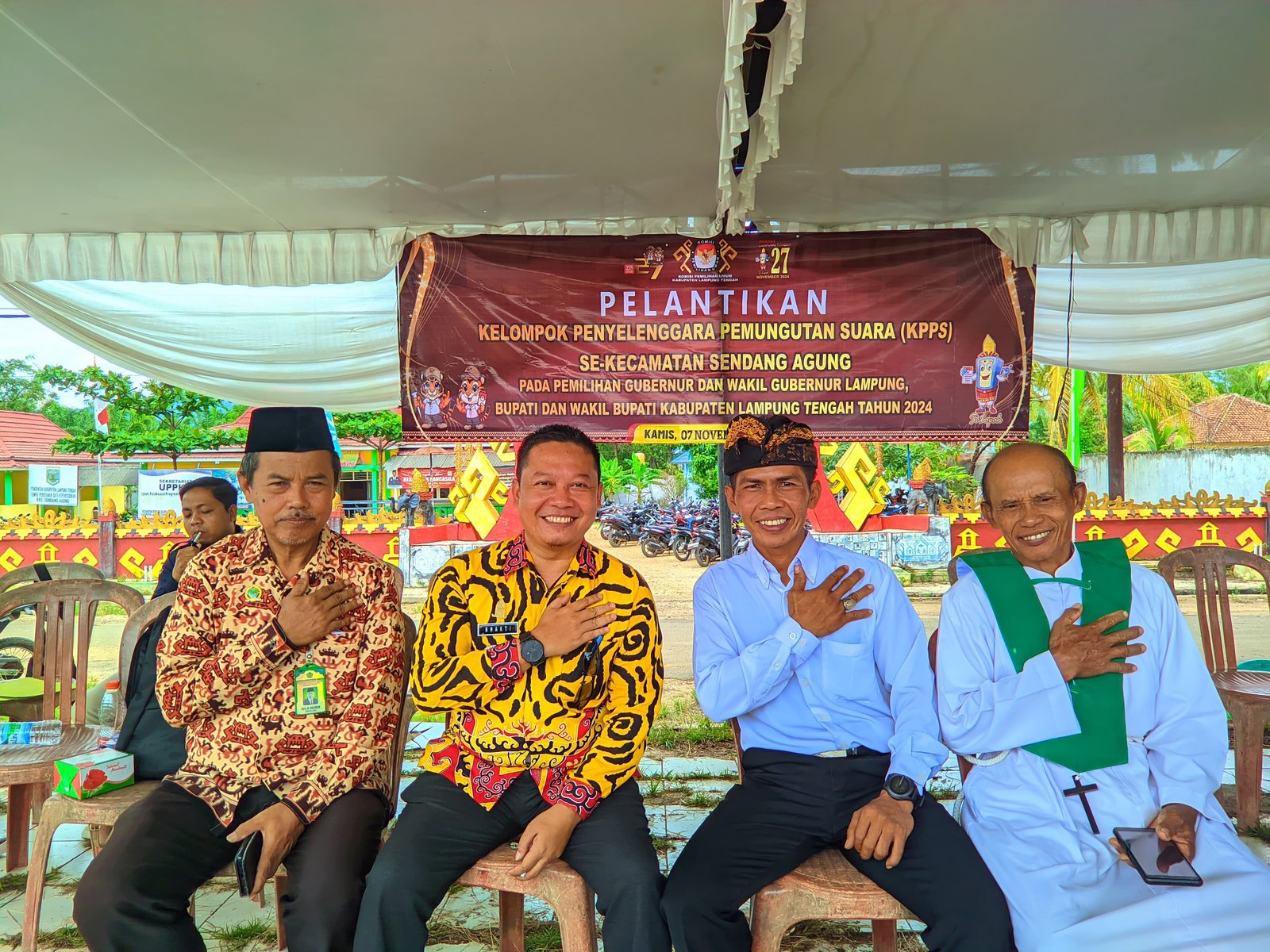 Kepala KUA Sendang Agung Bertugas sebagai Rohaniawan dalam Pelantikan KPPS se-Kecamatan Sendang Agung 