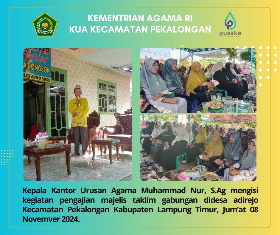 Kepala KUA Pekalongan Hadiri Majelis Taklim, Ajak Jama'ah Tingkatkan Pemahaman Agama
