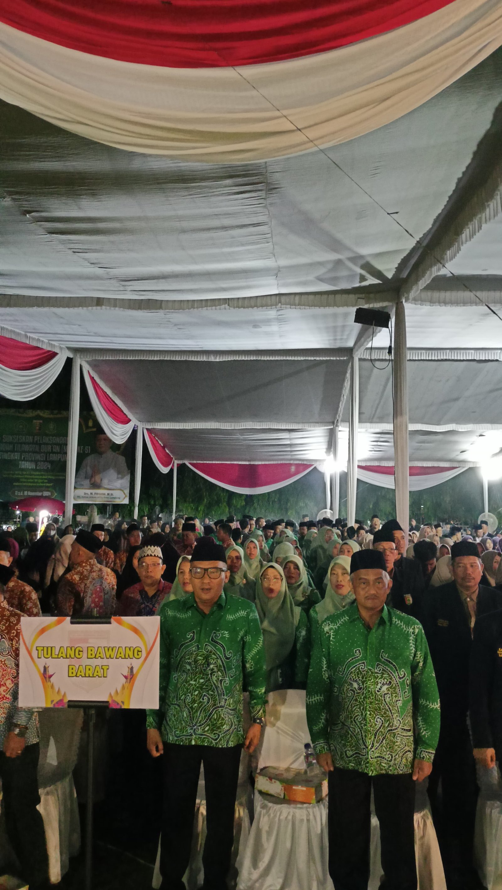 Kafilah Tubaba Ikuti Devile Pembukaan MTQ ke-51 Tingkat Provinsi Lampung