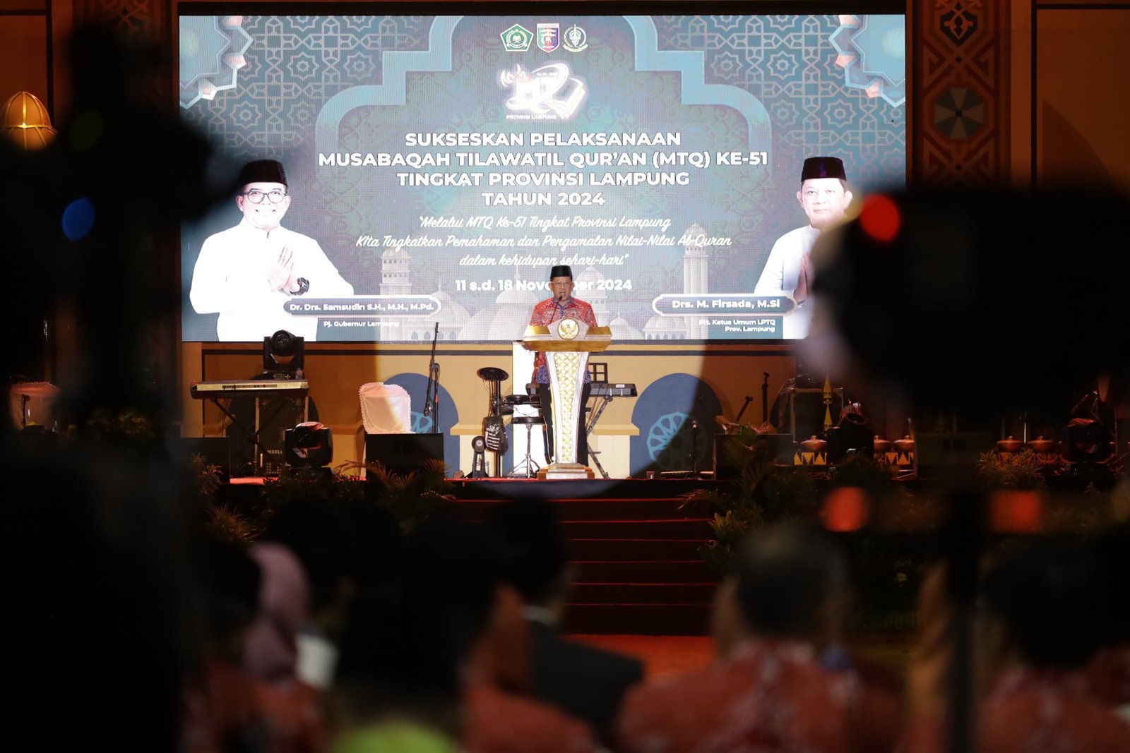 Ikut Hadir Pembukaan MTQ 51 , Feri Prastiana Ikut Beri Support Kafilah