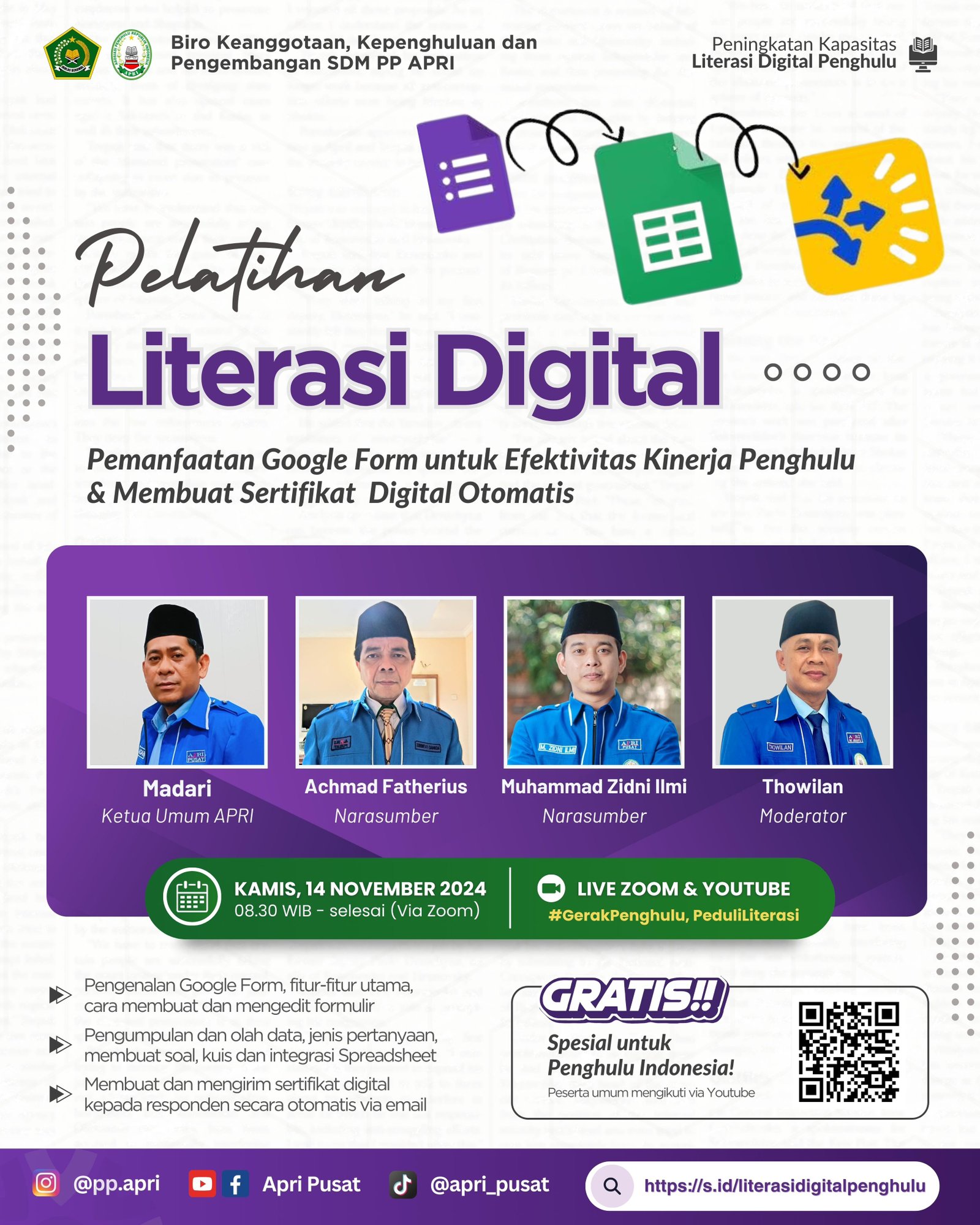 Penghulu Lampung Utara ikuti Pelatihan literasi Digital