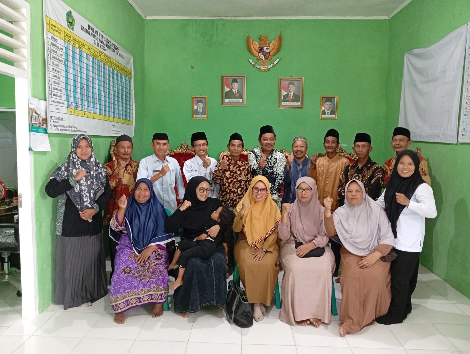 Calon Jamaah Haji Air Hitam gelar Pertemuan perdana di Aula Kantor Kua Air Hitam