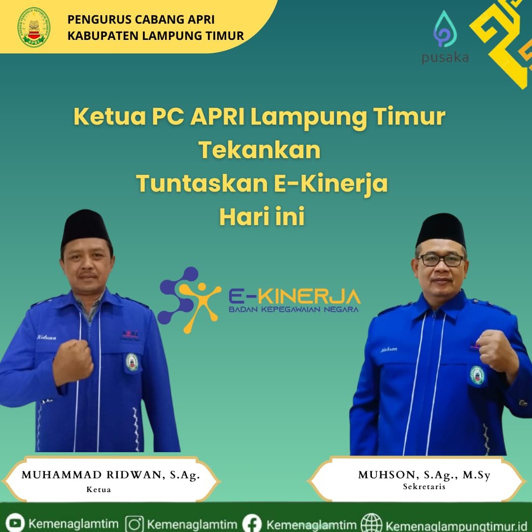 Ketua APRI Lampung Timur Tekankan Tuntasnya E-Kinerja Hari Ini