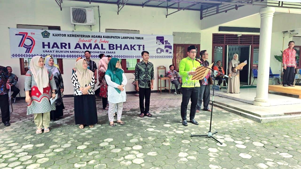 Gladi Resik Apel HAB-79: Pemantapan Tugas Petugas Apel di Kemenag Lampung Timur