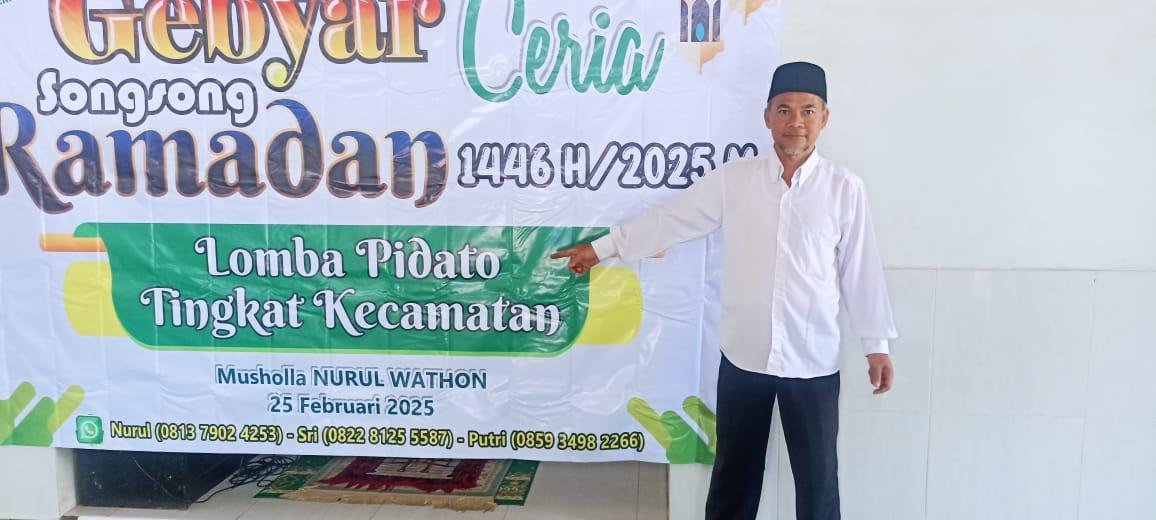 Kepala KUA Bukit Kemuning, Solpen Ajak Masyarakat Bukit Kemuning sukseskan Gebyar Song-Song Romadlon 2025