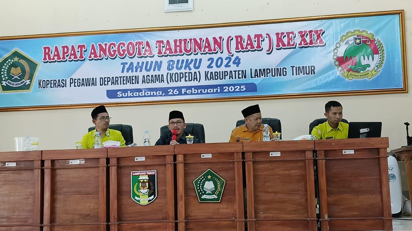 Kepala KUA Metro Kibang Hadiri RAT Kopeda ke-19, Dukung Inovasi dan Penguatan Usaha Koperasi